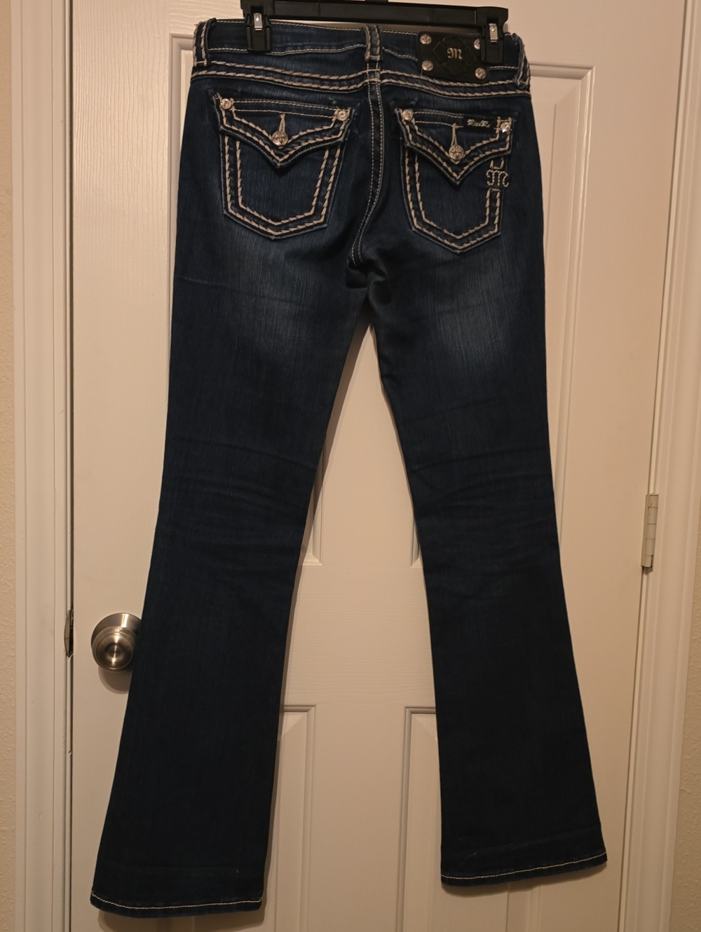 Miss Me 26 Dark wash Bootcut Jeans with Embroidered Back Pockets